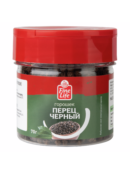 Fine Life Приправа перец черный горошек, 70г