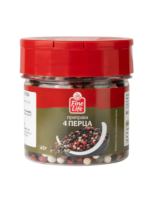 Fine Life Приправа 4 перца, 60г