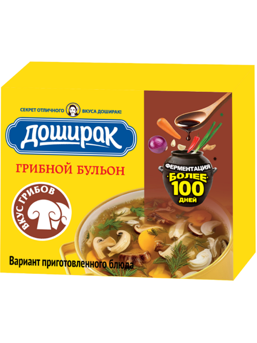 Бульон Доширак грибной, 10г x 48 шт