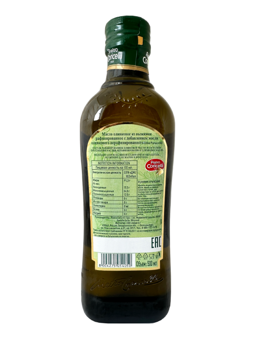 Масло оливковое Pietro Coricelli Pomace рафинированное, 500мл