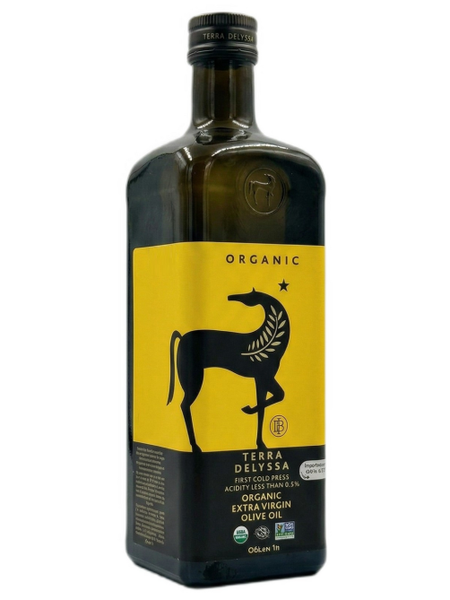 Масло оливковое Terra Delyssa Extra Virgin Organic нерафинированное, 1л