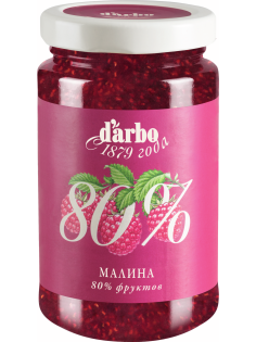 Конфитюр D'arbo Малина 80% фруктов, 250г