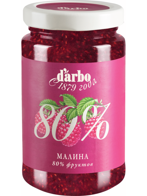 Конфитюр D'arbo Малина 80% фруктов, 250г