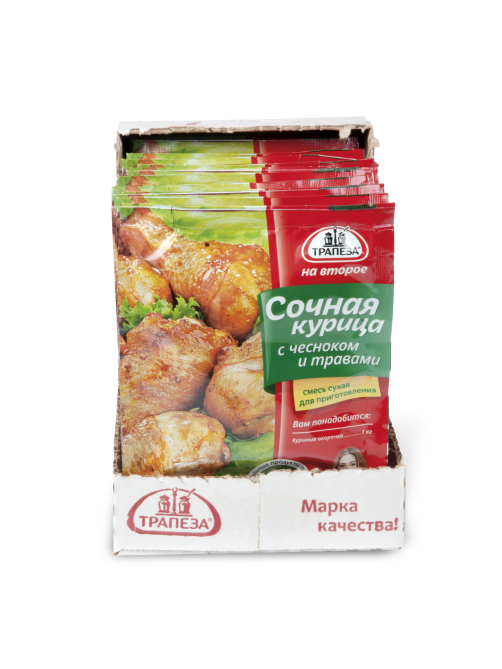 Смесь сухая Трапеза для курицы с чесноком и травами, 28г