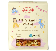 Макароны фигурные детские Dalla Costa Little Lady Pasta с томатами, 250г