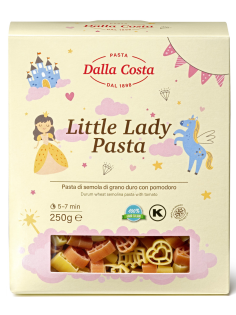 Макароны фигурные детские Dalla Costa Little Lady Pasta с томатами, 250г