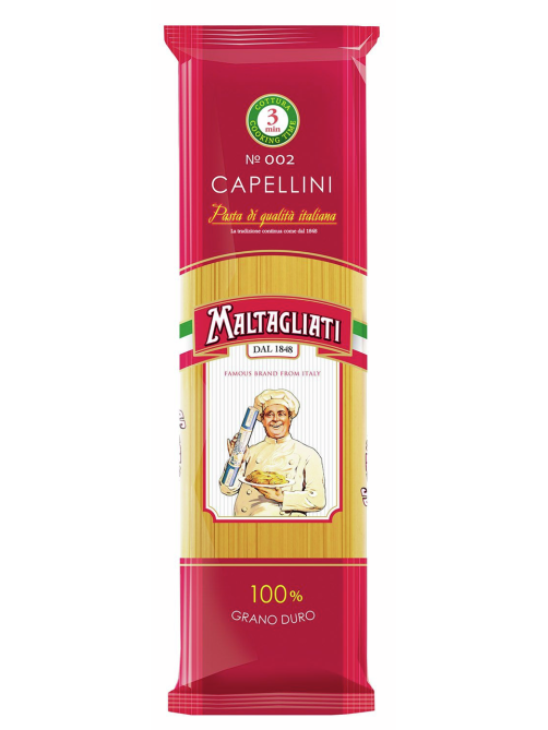 Макароны спагетти Maltagliati Capellini №002, 450г