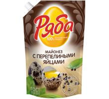 Майонез Ряба с перепелиными яйцами 50.5%, 530г