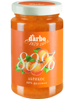 Конфитюр D'arbo Абрикос 80% фруктов, 250г