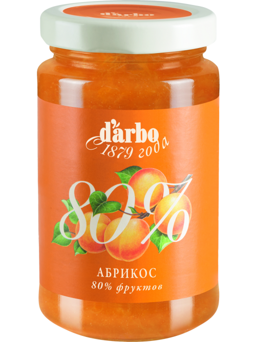 Конфитюр D'arbo Абрикос 80% фруктов, 250г