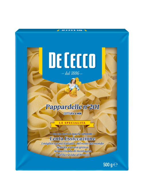 Макароны гнезда De Cecco Pappardelle №201, 500г
