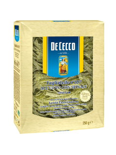 Макароны гнезда De Cecco Tagliatelle №107 шпинатные, 250г