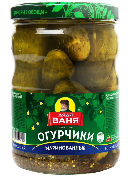 Огурцы маринованные Дядя Ваня, 950г