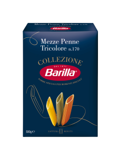 Макаронные изделия Barilla Мецце Пенне Триколоре из твердых сортов пшеницы, 500г