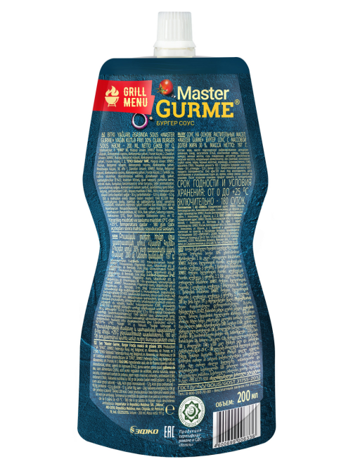 Соус Master Gurme бургер 30%, 197г