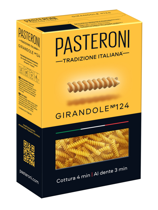 Макароны спирали Pasteroni Girandole №124 высший сорт, 400г