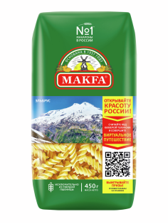 Макароны спирали Makfa высший сорт, 450г