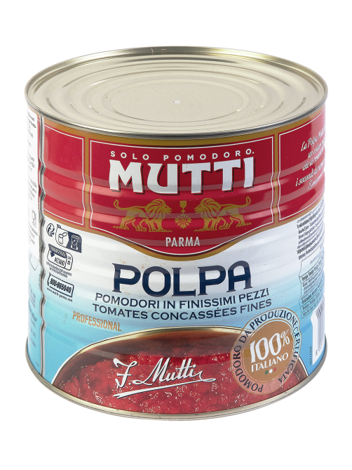 Томаты Mutti резаные, 2.5кг
