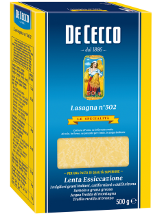 Макароны лазанья De Cecco Lasagna №502, 500г