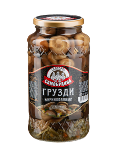 Грибы грузди Скатерть-Самобранка маринованные, 1.415л