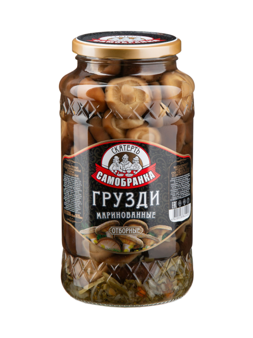 Грибы грузди Скатерть-Самобранка маринованные, 1.415л