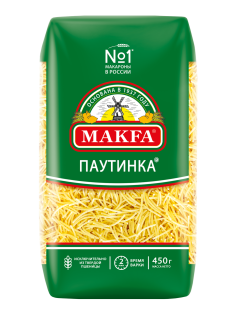 Макароны вермишель Makfa Паутинка высший сорт, 450г
