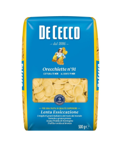 Макароны ракушки De Cecco Orecchiette №91, 500г