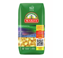Макароны ракушки Makfa высший сорт, 450г