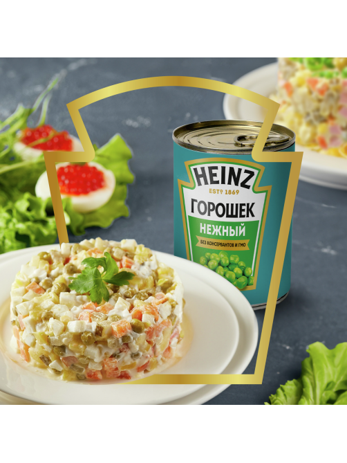 Горошек зеленый Heinz нежный, 400г