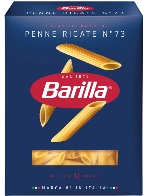 Макаронные изделия Barilla Пенне Ригате №73 из твердых сортов пшеницы, 450г
