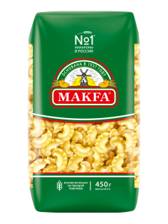 Макароны гребешки Makfa высший сорт, 450г
