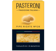 Макароны Pasteroni Пипе Ригате №126, 400г