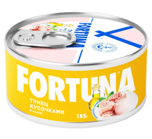 Тунец полосатый Fortuna в масле, 185г