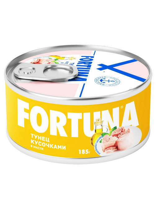 Тунец полосатый Fortuna в масле, 185г