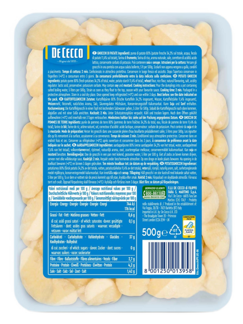 Макароны De Cecco Ньокки ди патате фреш, 500г