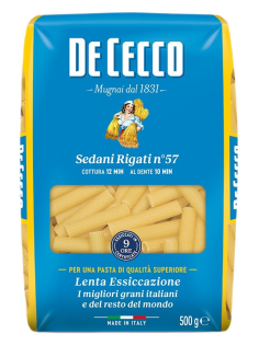 Макароны De Cecco Седани ригати №57, 500г