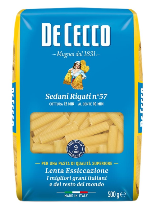 Макароны De Cecco Седани ригати №57, 500г