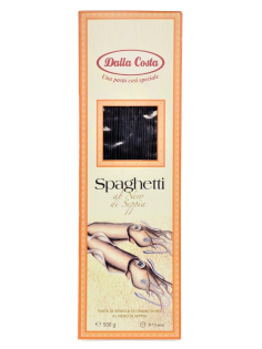 Макароны спагетти Dalla Costa Spaghetti Al Nero Di Seppia с чернилами каракатицы, 500г