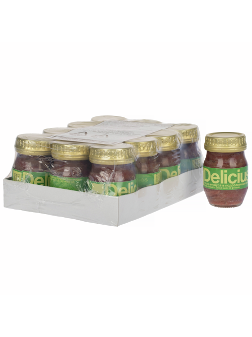 Анчоусы Delicius филе в подсолнечном масле, 90г