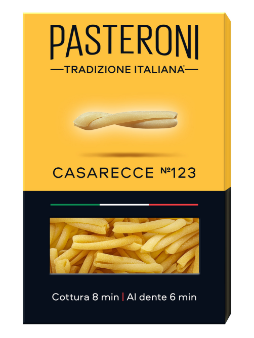 Макароны вьюнки Pasteroni Casarecce №123, 400г