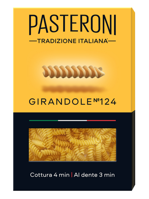 Макароны спирали Pasteroni Girandole №124 высший сорт, 400г