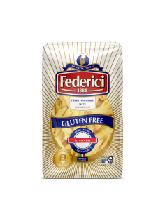 Макароны перья Federici Penne Rigate №23 рифленые без глютена, 400г