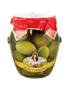 Оливки Bella Contadina Белла ди Чериньола с косточкой, 290г
