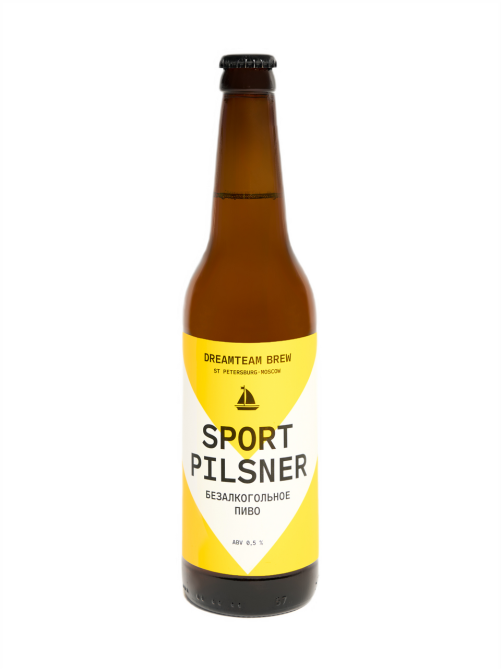 Пиво Dreamteam Brew Sport Pilsner безалкогольное, 450мл x 6 шт