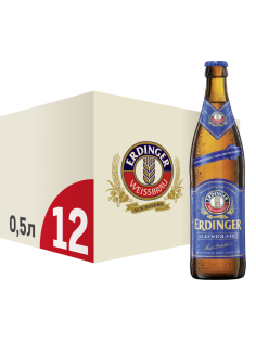 Пиво Erdinger безалкогольное, 0.5л x 12 шт