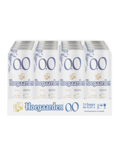 Пивной напиток Hoegaarden пшеничный безалкогольный, 0.45л x 24 шт