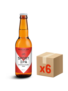 Пиво Dreamteam Brew Sport IPA безалкогольное, 0.45л x 6 шт