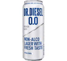 Пивной напиток Doctor Diesel Премиум лагер безалкогольный, 0.43л