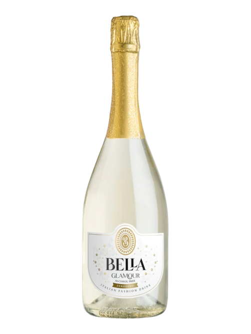 Напиток игристый безалкогольный Bella Glamour Zero белое сладкое, 0.75л