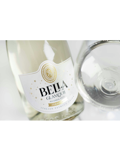 Напиток игристый безалкогольный Bella Glamour Zero белое сладкое, 0.75л
